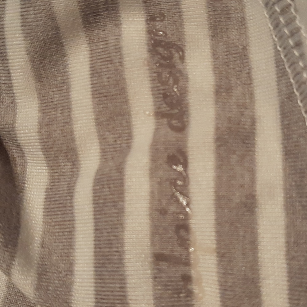Alpine Design Ruched Striped Top Turtleneck Size L - Picture 3 of 5